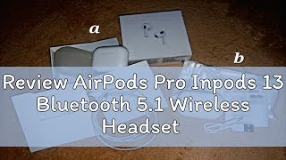 Review AirPods Pro Inpods 13 Bluetooth 51 Wireless Headset With Microphone Sports Headphones Suita [upl. by Erdda]