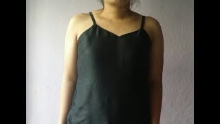 Draft cutting and stitching a camisole top tank top for summer [upl. by Eeleimaj]