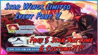 Enstars News Star Wings Limited Event Free 5 Star Natsume with Costume [upl. by Animahs]