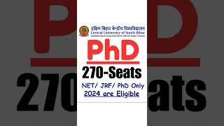 New Update II PhD Admission Notification 2024 II universitynewsindia [upl. by Stevie346]