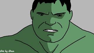 Hulk transformationRemake transformation part7Hulk2003artbyarun01 [upl. by Enimajneb423]