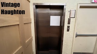 Vintage Haughton Traction Elevator in Pittsburgh PA [upl. by Sibelle]