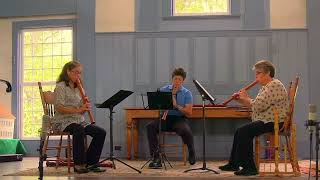 2 HALCYON WINDS  Recorder Trio  Strafford Vermont Town House  September 11 2022 [upl. by Aihsyla]