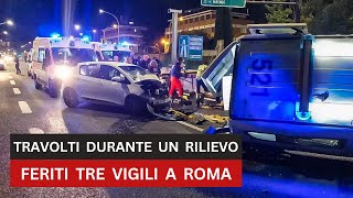 Ubriaco alla guida travolge tre vigili urbani gamba amputata a 26enne neoassunto è grave [upl. by Tecu343]