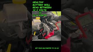 How to check your battery  multimeter test  car wont start [upl. by Imef]