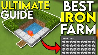 The EASIEST Iron Farm Minecraft Bedrock 121 [upl. by Chill]