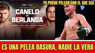 ASI REACCIONO DAVID BENAVIDEZ A ANUNCIO DE LA PELEA CANELO VS BERLANGA [upl. by Delilah]