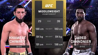 Khamzat Chimaev vs Jared Cannonier Full Fight  UFC 5 Fight Of The Night [upl. by Andrus]