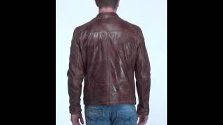 Blouson en cuir pour homme Lasse 3 Chesnut [upl. by Carpio]