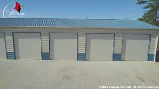 30x76x12 Carolina Carports Metal Garage [upl. by Ahseryt677]