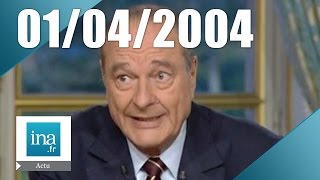 20h France 2 du 1er avril 2004  le nouveau gouvernement Raffarin  Archive INA [upl. by Seraphine]