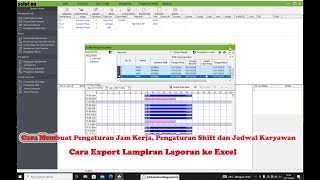 Cara Membuat Jam Kerja dan Jadwal Karyawan di Aplikasi Attendance Management versi 491 [upl. by Ritz]