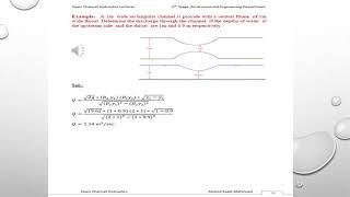 Lecture 1Examples of Venturi Flume [upl. by Mailiw198]