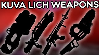 REVIEW Top 5 BEST KUVA LICH Weapons In WARFRAME [upl. by Ferriter]