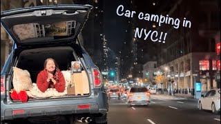 Overnight Stealth Car Camping in Downtown NYC  New York Pizza and Car Life solotravel bigapple [upl. by Lepine678]