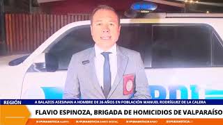 A balazos asesinan a hombre de 26 años en población Manuel Rodríguez de La Calera [upl. by Karmen]