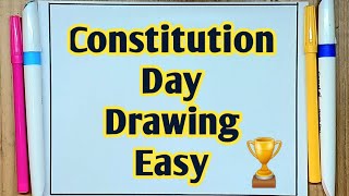 National Constitution Day Drawing Samvidhan Divas Drawing National Law Day Poster [upl. by Olimpia348]