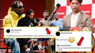 BREAKING GERVONTA DAVIS ANNOUNCES NOT FIGHT AGAIN THIS YEAR  amp RESPONDS TO MONSTER INOUE CALL OUT [upl. by Costanza732]