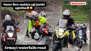 ermayiwaterfalls WATERCROSS 😱🥵☠️ vstrom250 viralvideo ktm250adventure xpulse200 duke250 [upl. by Trevor]