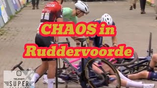 KEY MOMENTS  Cyclocross Telenet Superprestige Ruddervoorde [upl. by Retluoc]