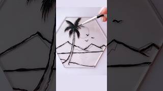 glass painting art painting shorts [upl. by Jerad]