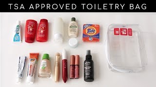 How to Pack Toiletries Makeup and Meds in a CarryOn Luggage [upl. by Notterb]