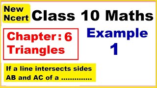 Class 10 Maths  Chapter 6  Example 1  Triangles  NEW NCERT  Ranveer Maths 10 [upl. by Orel966]