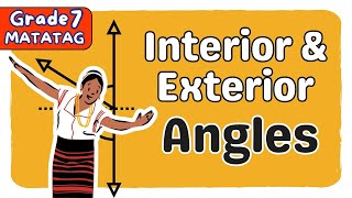 INTERIOR AND EXTERIOR ANGLES IN A POLYGON  FIRST QUARTER GRADE 7 MATATAG TAGALOG MATH TUTORIAL [upl. by Odlanier]