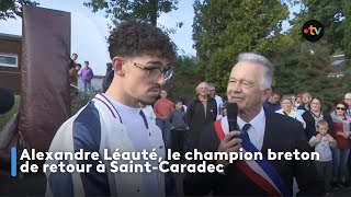 Alexandre Léauté le champion breton de retour à SaintCaradec [upl. by Gabbert]