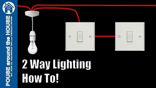 How to wire a 1 way light switch One way lighting explained [upl. by Yelahc895]