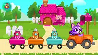 railgadi kids video 4D cartoon video [upl. by Ahseim]