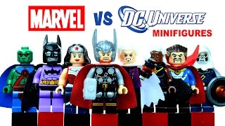 Marvel vs DC Superheroes LEGO KnockOff Minifigures Set 15 Batzarro Thor amp Wonder Woman [upl. by Petula]