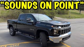 2022 Chevy Silverado 2500 HD 66L V8 w FLOWMASTER SUPER 44 [upl. by Kcirret]