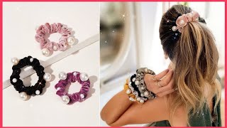 Cómo hacer un Scrunchie de Tela Coleteros para el Cabello Laço de pelo [upl. by Anelaj]