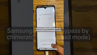 Samsung remove FRP BY CHIMERATOOL [upl. by Enoid]