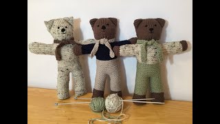 HOW TO  KNIT TEDDY BEARS [upl. by Krug]