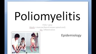 PSM 212 Polio Poliomyelitis Epidemiology PAN AFP Acute Flaccid Paralysis Surveillance indicators [upl. by Ecraep]