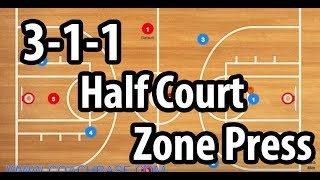 311 Half Court Press Zone Defense  Basketball Zone Defense [upl. by Cherry]