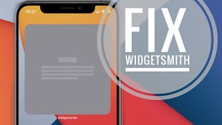 How To Fix Widgetsmith Grey Screen Bug Live Troubleshooting [upl. by Hamlin]