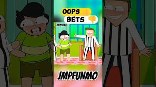 Oops Bets  best game  cartoon comedy funny memes funnymemes jmanimation jmpfunmo [upl. by Noramac]