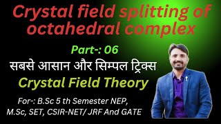 Crystal Field Splitting In Octahedral Complex Crystal Field Theory CFSE And CFT Of Oheducation [upl. by Billmyre239]