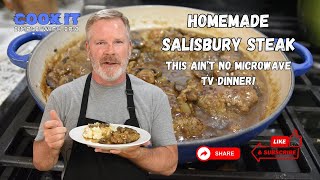 Simple Salisbury Steak Recipe  Comfort Food Classic [upl. by Utta]