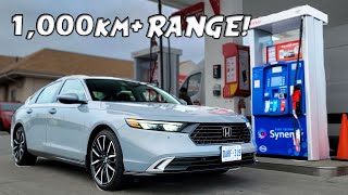 2024 Honda Accord Hybrid  Fuel Economy Review  Fill Up Costs [upl. by Atteniuq]