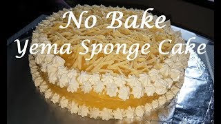 No Bake Yema Sponge Cake  No bake Sponge Cake  Steamed Cake recipe [upl. by Aihtniroc]