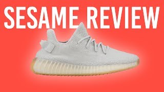 ADIDAS YEEZY BOOST 350 V2 SESAME REVIEW  ON FOOT [upl. by Franzen408]