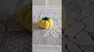 Crochet Pumpkin Keychaintrendingshorts crochetpatterns diy crocht [upl. by Anilave]