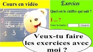 Soutien scolaire maternelle maths en ligne  Compter de 0 à 5 [upl. by Anitirhc719]