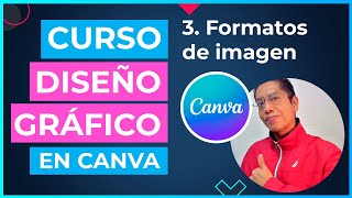 Curso DISEÑO GRÁFICO en CANVA  3 Formatos de imagen [upl. by Airrej365]