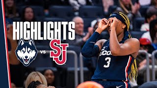 HIGHLIGHTS  UConn Women’s Basketball at St John’s [upl. by Weston]