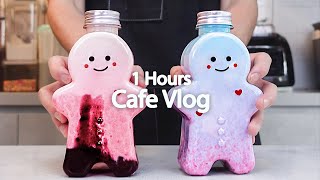 🌞🥤카페 브이로그1시간 모아보기💝🌞1 hoursCafe VlogASMRTasty Coffee78 [upl. by Hayidan50]